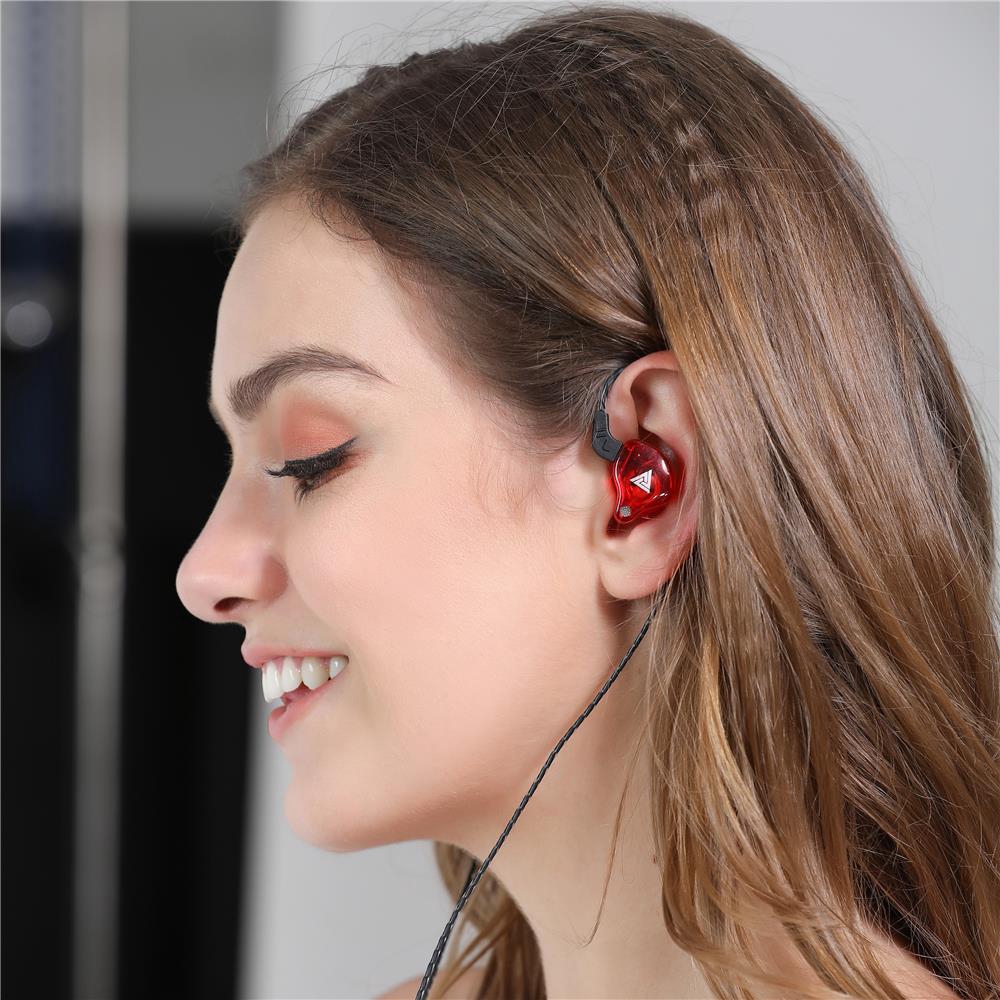 Qkz Ak6 Headset Earphone Sport In-Ear Hifi Universal Versi Upgrade Dengan Mic, Jack 3.5mm