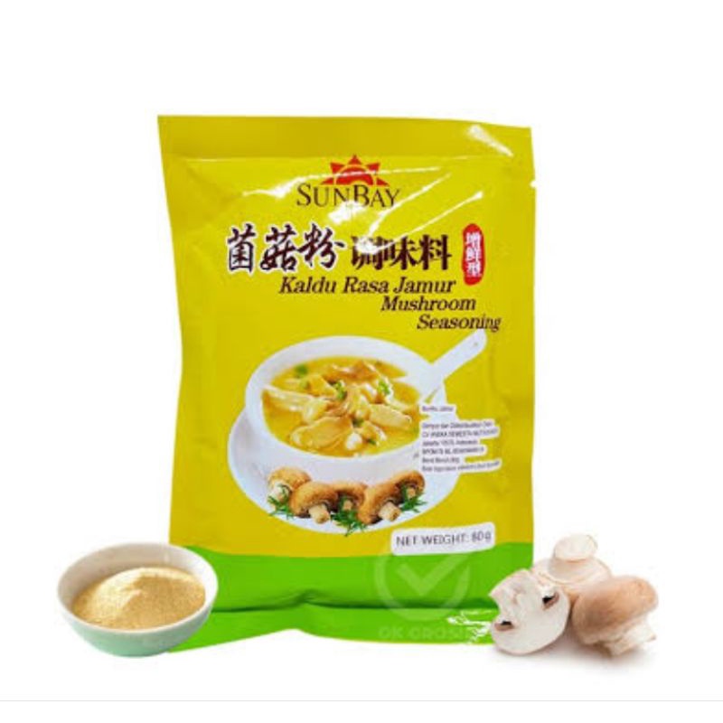 

sunbay kaldu jamur 200 gr butir/mushroom/non msg