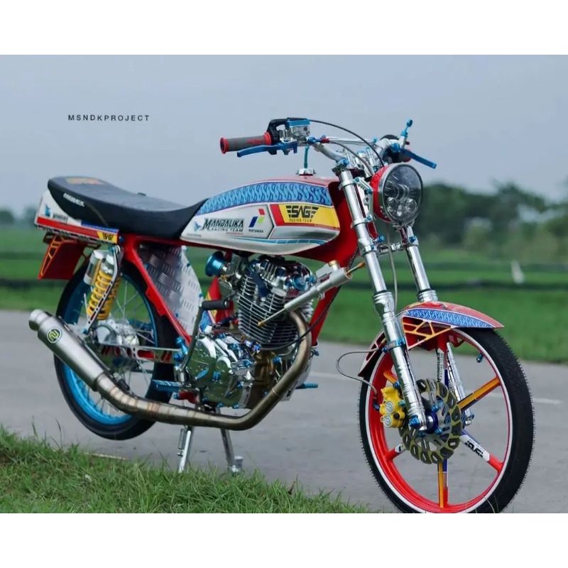 KNALPOT PEKAJAMAN MUFFLER CB MP GL TIGER SPEK 200CC-300CC GAHAR