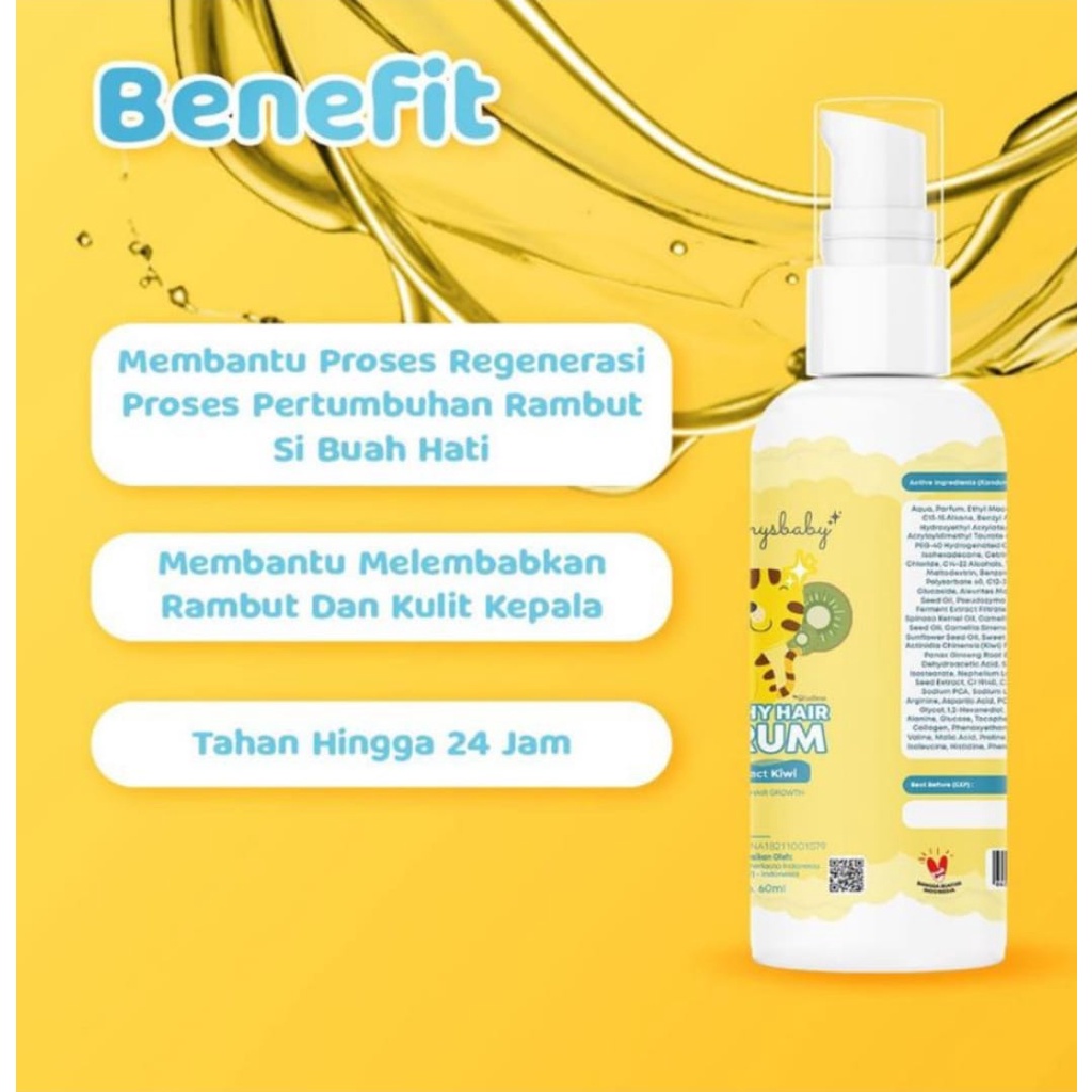 Yummys Baby Shampoo &amp; Serum Penumbuh Rambut Bayi