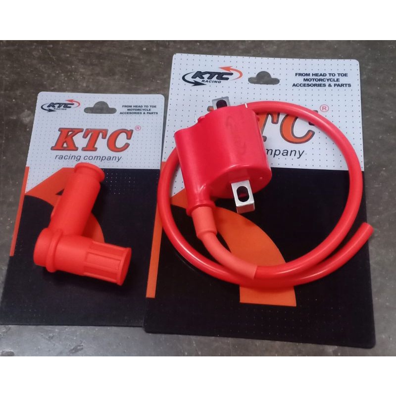 PAKETAN KOIL/COIL RACING KTC FI INJEKSI + KOP BUSI RACING KTC UNIVERSAL BEAT FI SCOOPY FI VARIO 125 