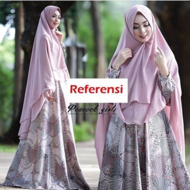 Gamis Deanara Motif Peacocks