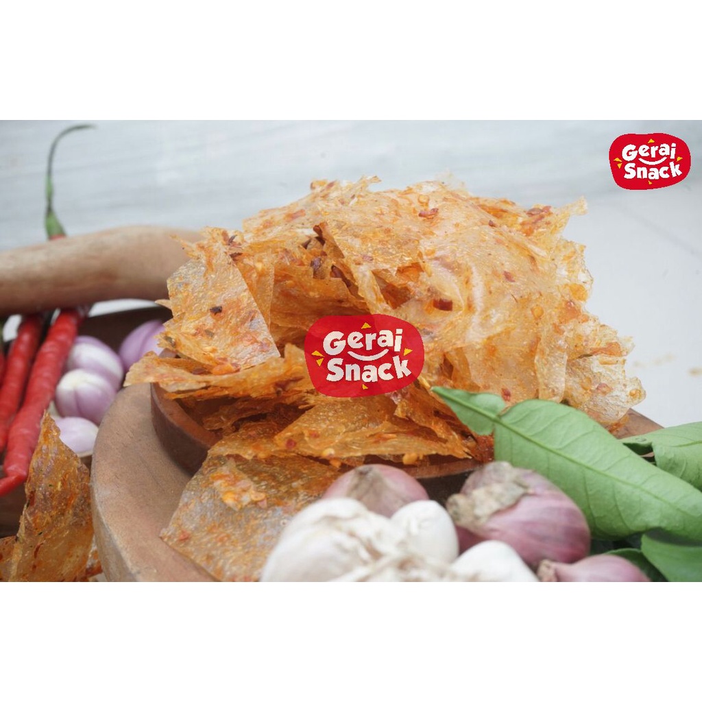 Keripik Kaca Sikaya Keripik Beling Extra Pedas Daun Jeruk Best Seller (100gr)