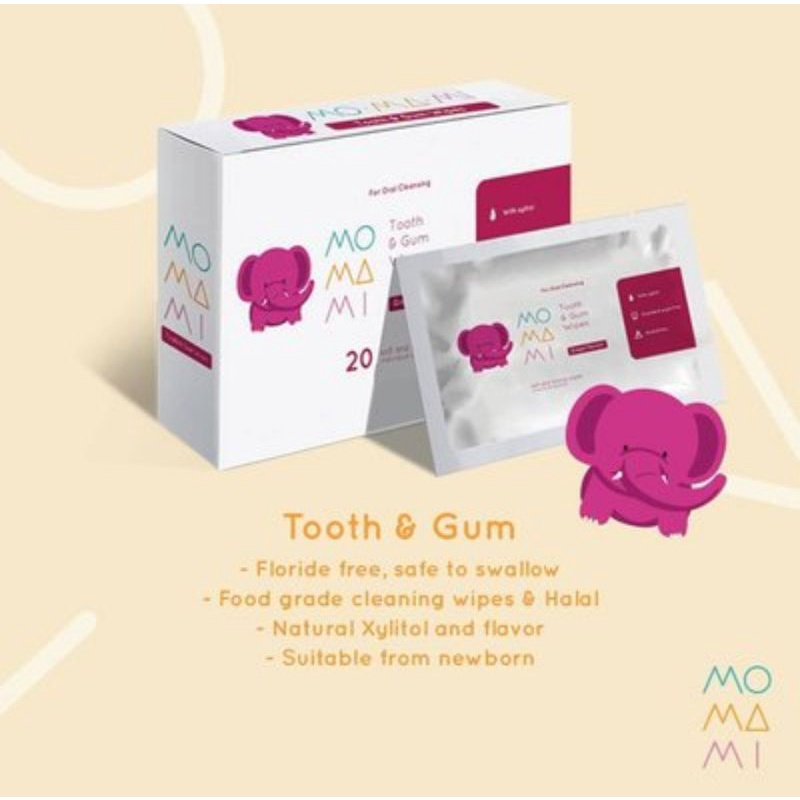 MOMAMI Tooth &amp; Gum Wipes