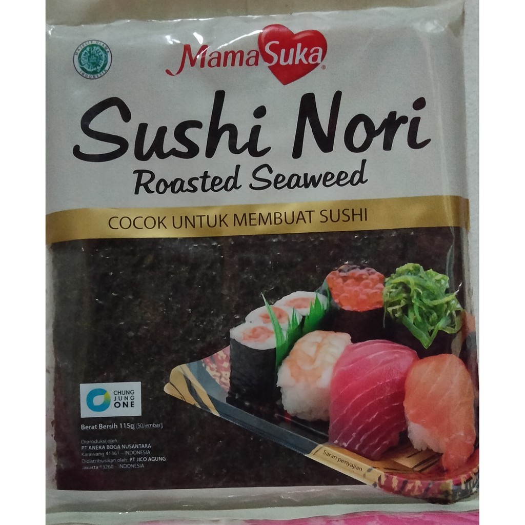 

Gimbab Sushi Nori Mama Suka Roasted Seaweed 50 115 gr