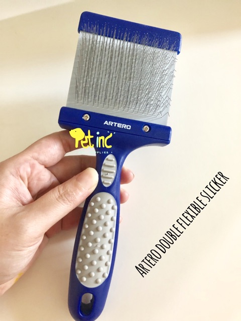 Artero double flexible slicker atau pet brush sisir anjing atau kucing