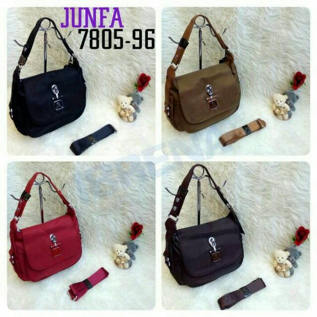 TAS WANITA JUNFA SLEMPANG KANVAS PREMIUM