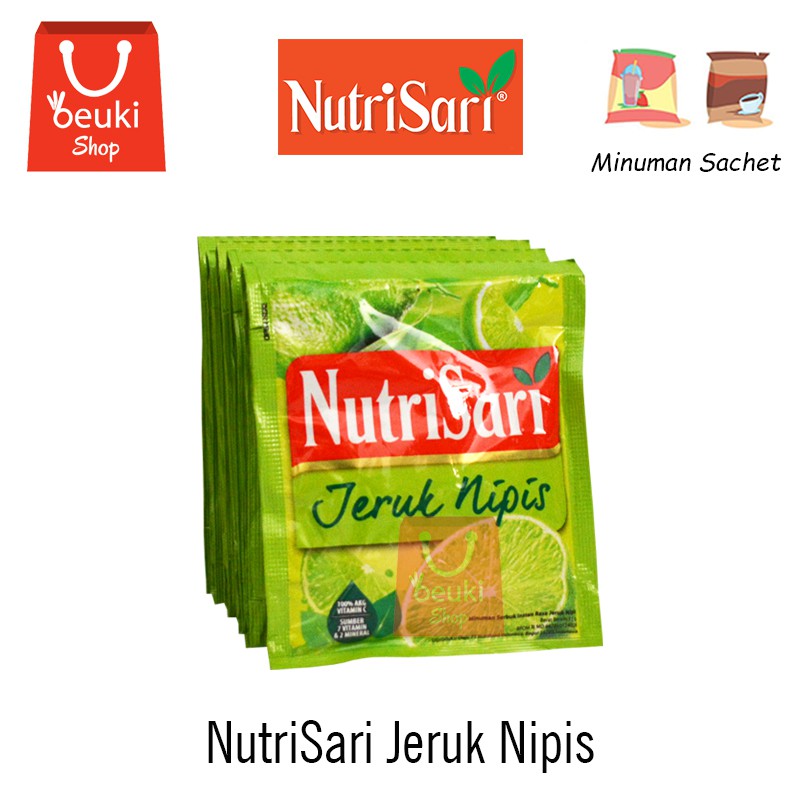 

Nutri Sari Minuman Sachet Rasa Jeruk Nipis - 10pcs x 14gr