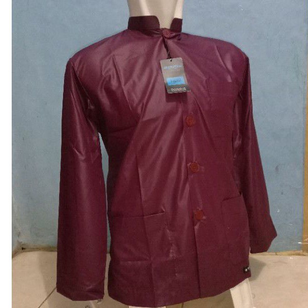 Promo Baju koko Ammu Merah Marun