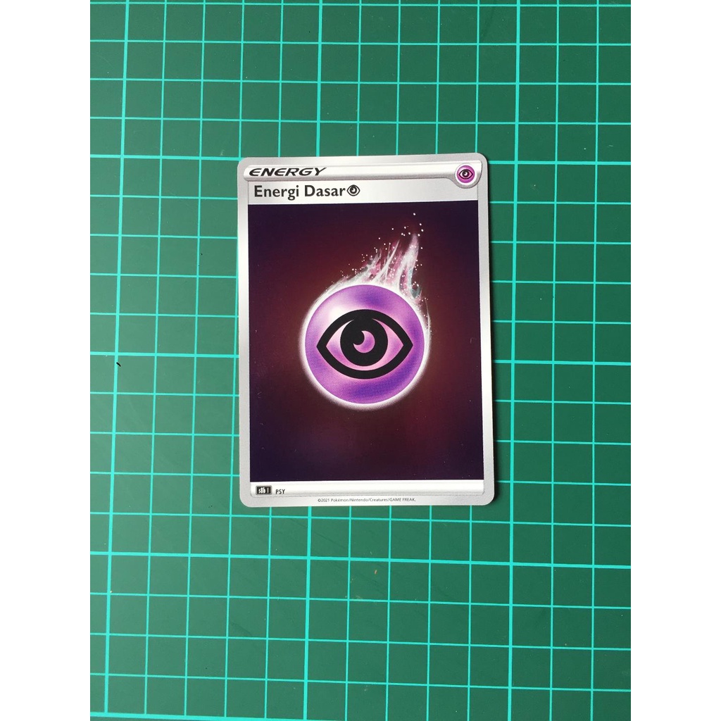 Energi Dasar Psikis Foil Kartu Pokemon TCG Indonesia