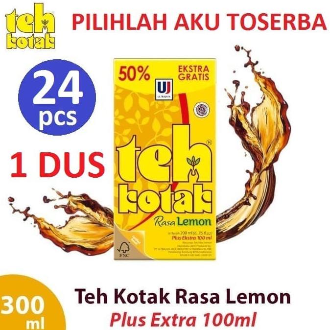 

(BISA COD) TEH KOTAK ULTRA RASA LEMON 300 ml ( HARGA 1 DUS ISI 24 ) TERMURAH Kode 948