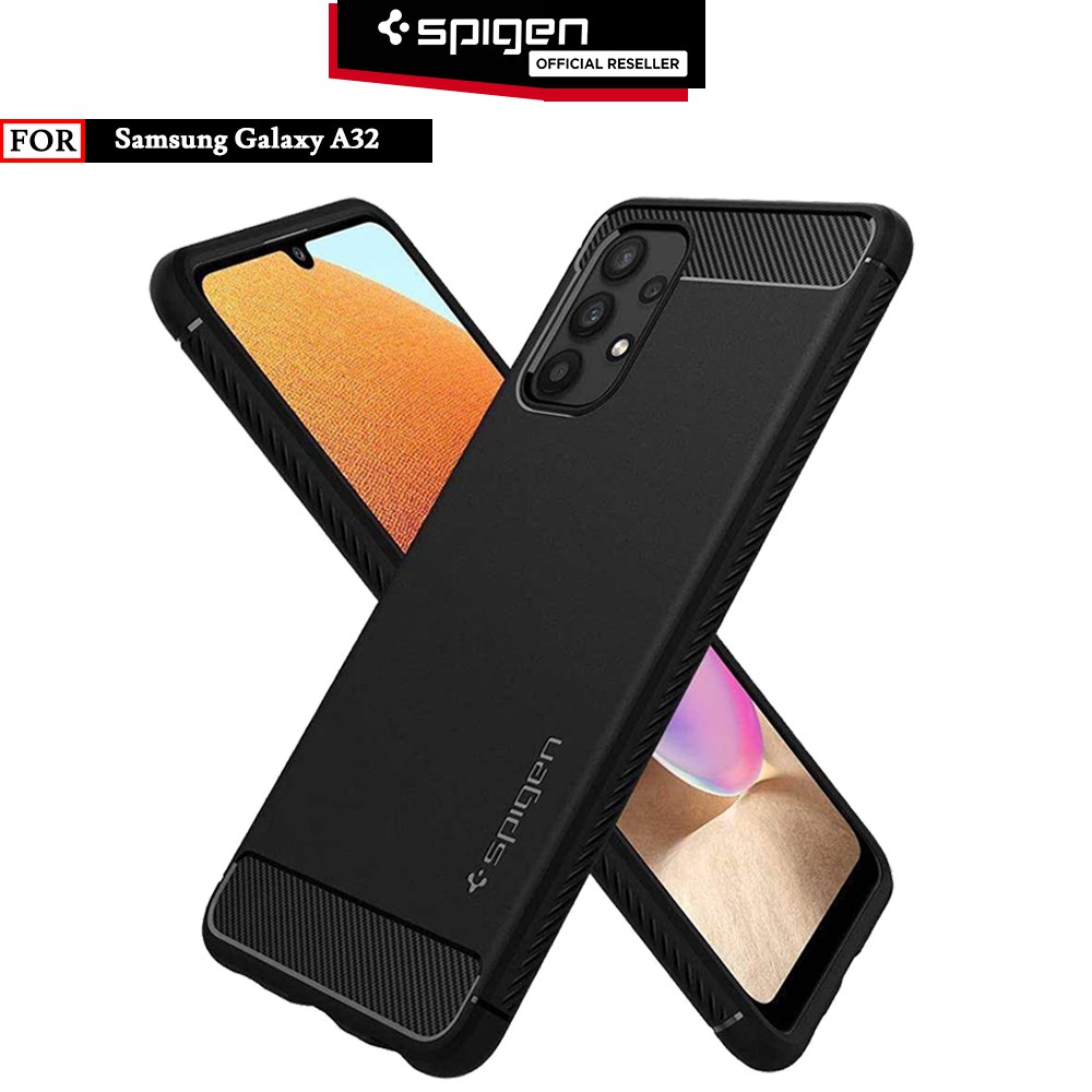 Case Samsung Galaxy A32 4G / 5G Spigen Rugged Armor Carbon Fiber Casing