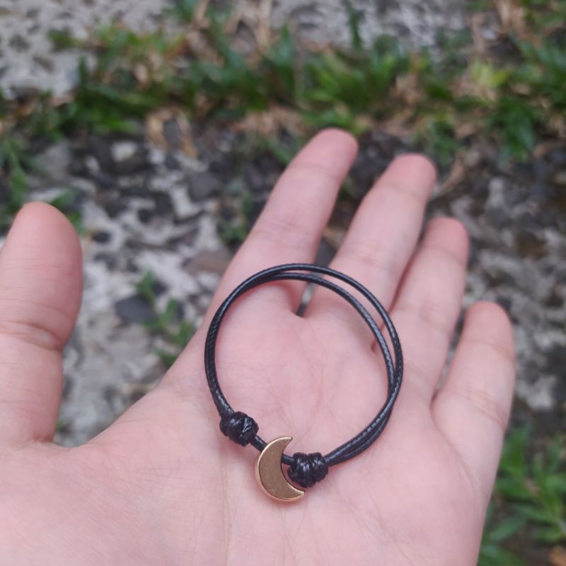 MOON & STAR SPACER BRACELET / GELANG BULAN BINTANG COUPLE / UNIK MURAH-Bulan