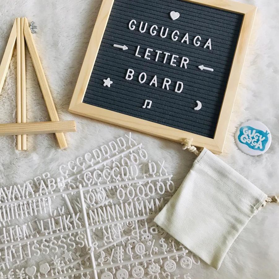 

GUGUGAGA | Letter Board / Papan Nama Bayi / Felt Letter Board / Papan Tulis Custom