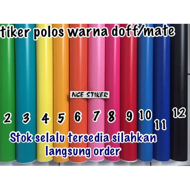 

LCP STIKER SKOTLET POLOS WARNA DOFF ATAU MATE !!