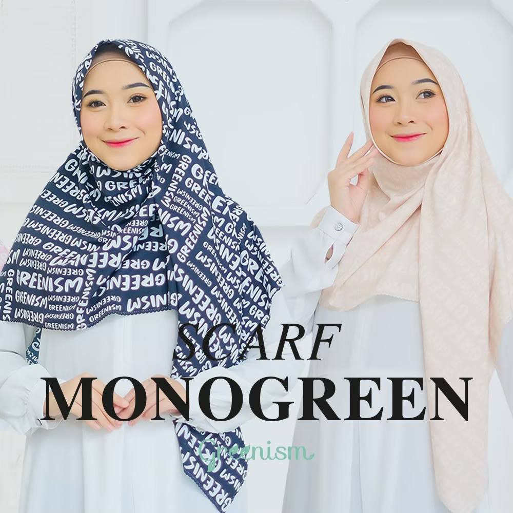 Greenism MONOGREEN Scarf Quality Premium