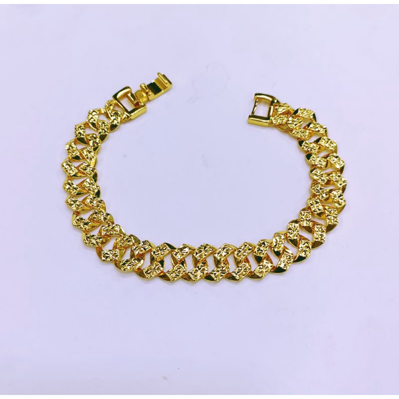 GELANG TANGAN RANTAI SISIK NAGA/GELANG SISIK NAGA DEWASA/GELANG YAXIYA SISIK NAGA/GELANG KUNING YAXI