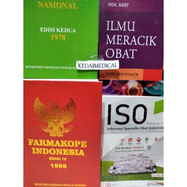 PAKET 4 BUKU FI 4,ISO 2021,ILMU MERACIK OBAT, FORNAS