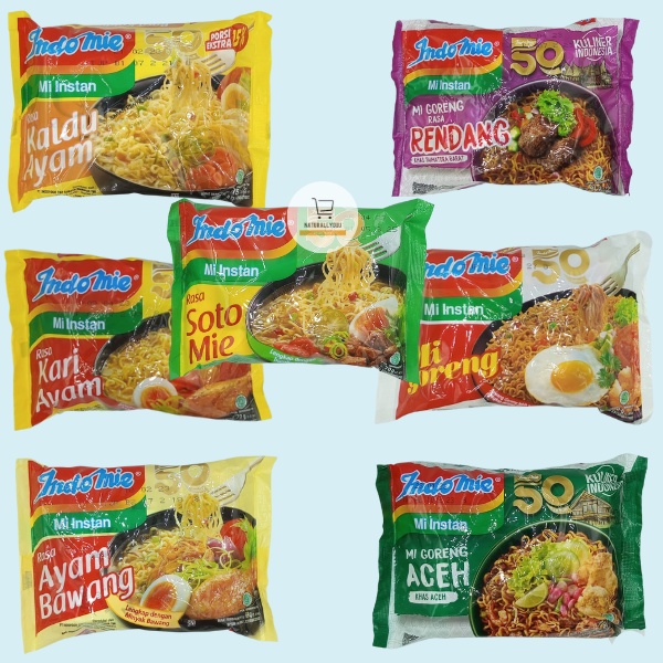 

Indomie Mi Instan All Varian (ukuran sedang) Per Pcs