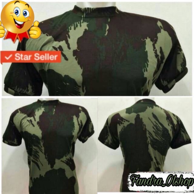 Kaos Loreng Marinir Lengan Pendek ALLSIZE. Kualitas Terbaik !