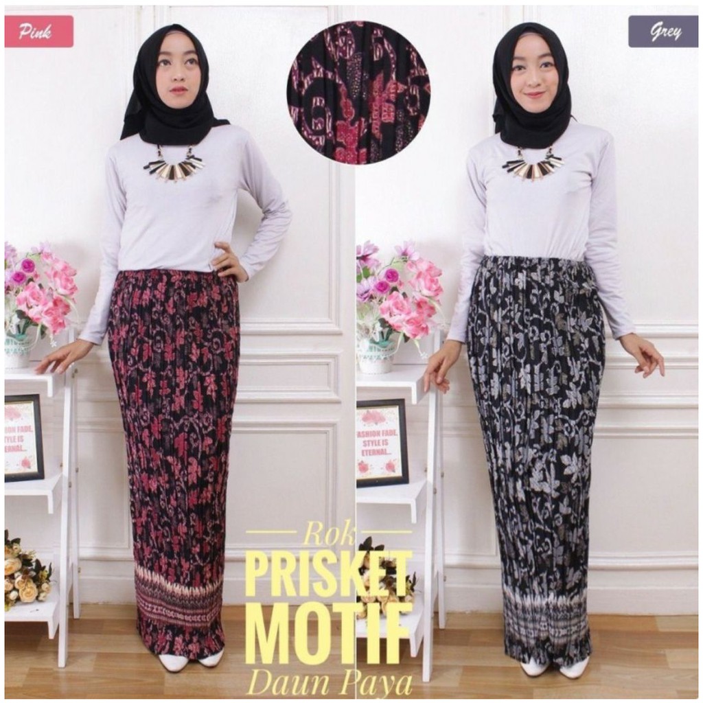 SB Collection Rok Plisket Marsha Maxi Panjang Jumbo Batik Wanita