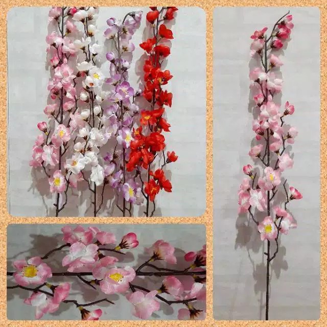 BUNGA SAKURA TANGKAI ARTIFICIAL