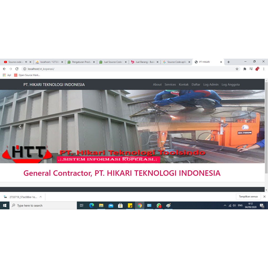 Source Code koperasi karyawan berbasis website PHP Mysql