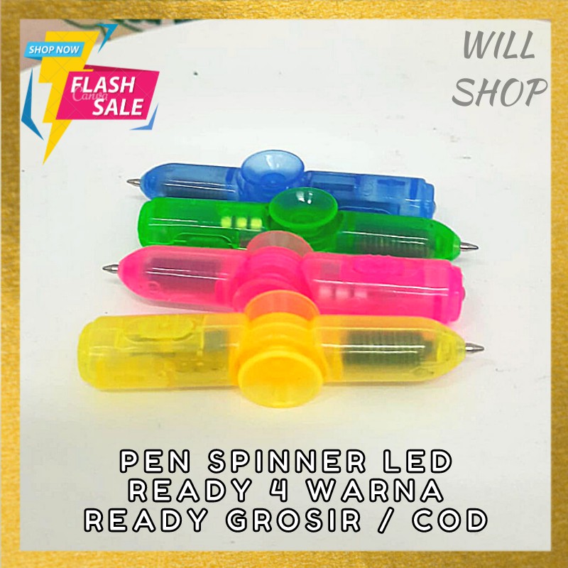 

PEN BOLPEN PENA LED SPINNER WARNA WARNI BISA NYALA READY GROSIR BISA COD ATK FANCY MURAH
