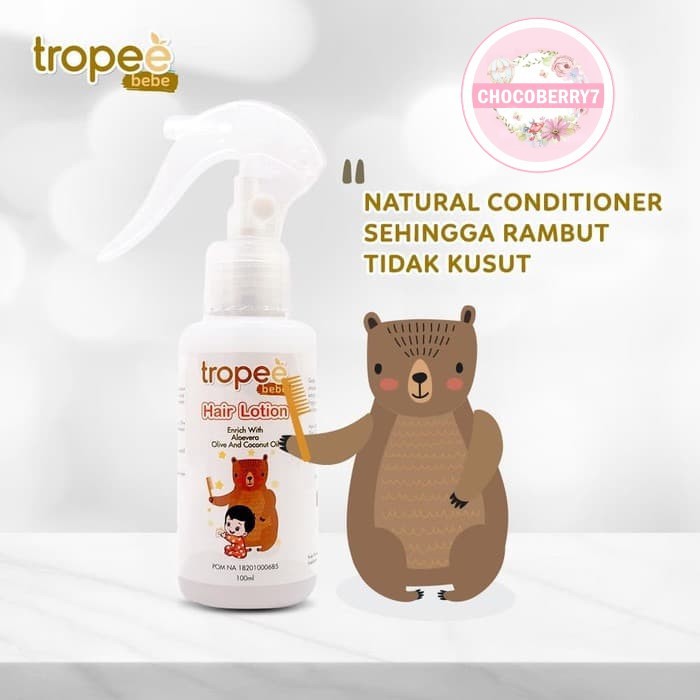 Tropee Bebe Hair Lotion 100ml Lotion Rambut Bayi Trope Bebe 100 ml