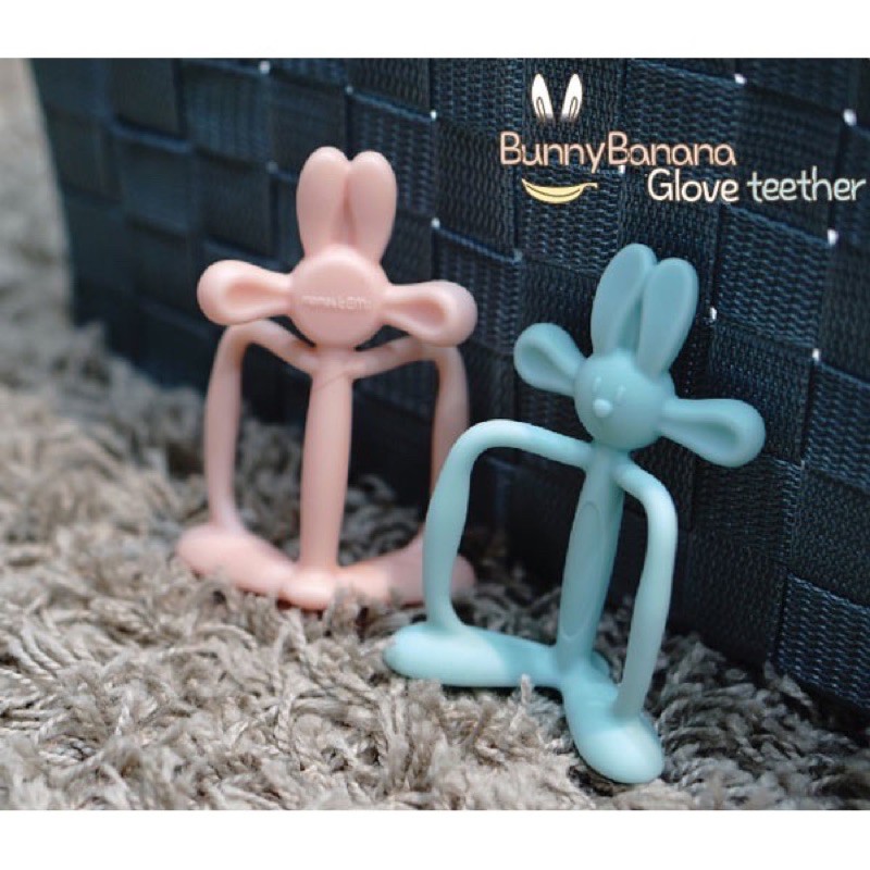 Mamastem Bunny Banana Glove Teether + Case Mamas Tem