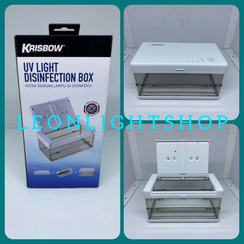 KRISBOW WADAH BOX UV DISINFEKTAN STERILISASI 2W TIMER PORTABLE/ACE UVC BOX PORTABLE/STERILIZER BOX/