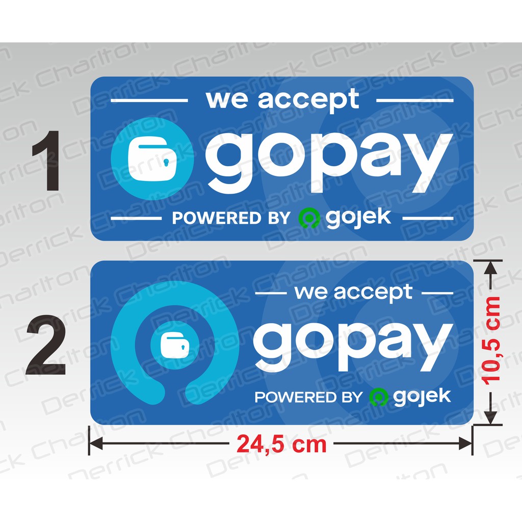 

Sticker G0 P4Y stiker G0P4Y pembayaran non tunai cashless 24,5 x 10,5 cm
