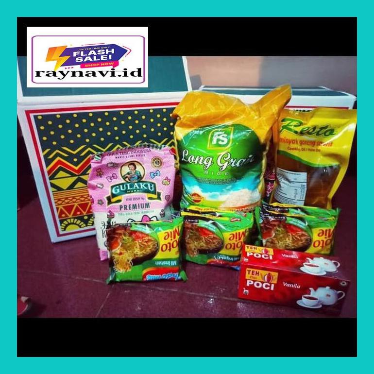 

5A40D5Par Paket Sembako Murah / Paket Ramadhan 80 - Dus Bekas Biasa A3D04Tm