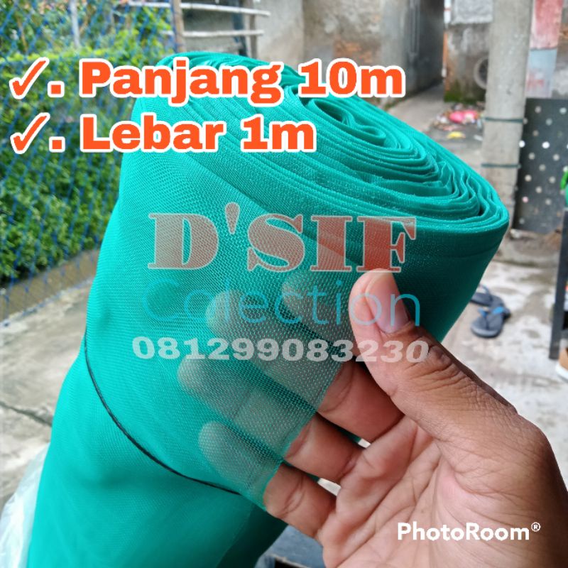 kain kasa hijau insct net eceran /10 meteran murah