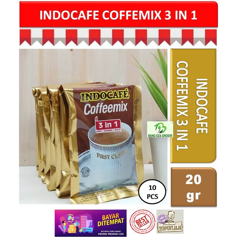 

KOPI INDOCAFE COFFEMIX 3 IN 1 - 10 SACHET 1 RENCENG