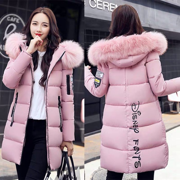 Jaket mantel bulu musim dingin wanita  Winter coat jacket women