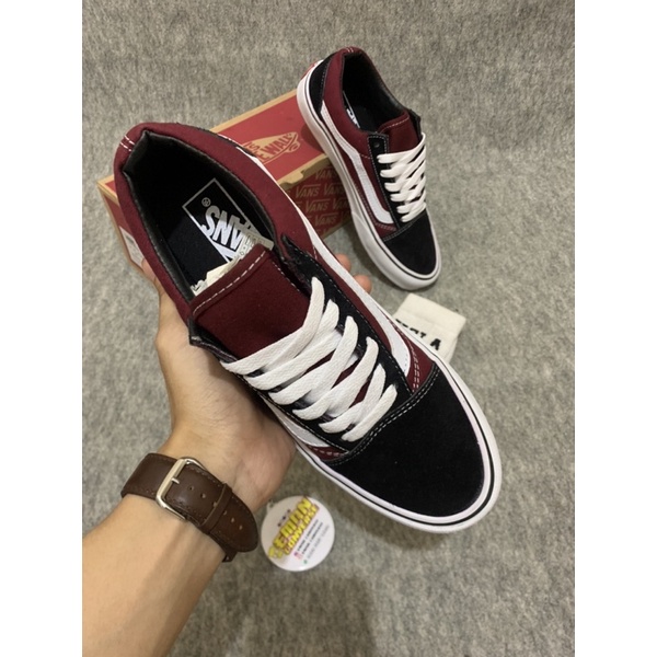 SEPATU V4NSS OLDSCHOOL MAROON BLACK PREMIUM IMPORT CHINA