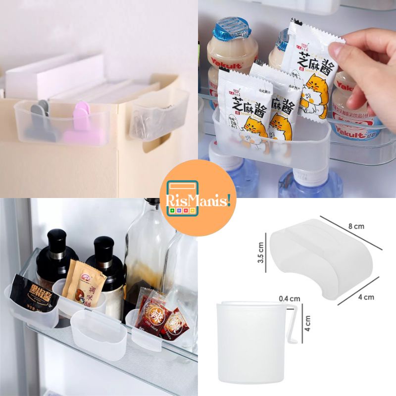 FRIDGE HANGING STORAGE - Rak Gantung Lemari Es Tambahan Kotak Mini Penyimpanan Organizer Kulkas Rapi