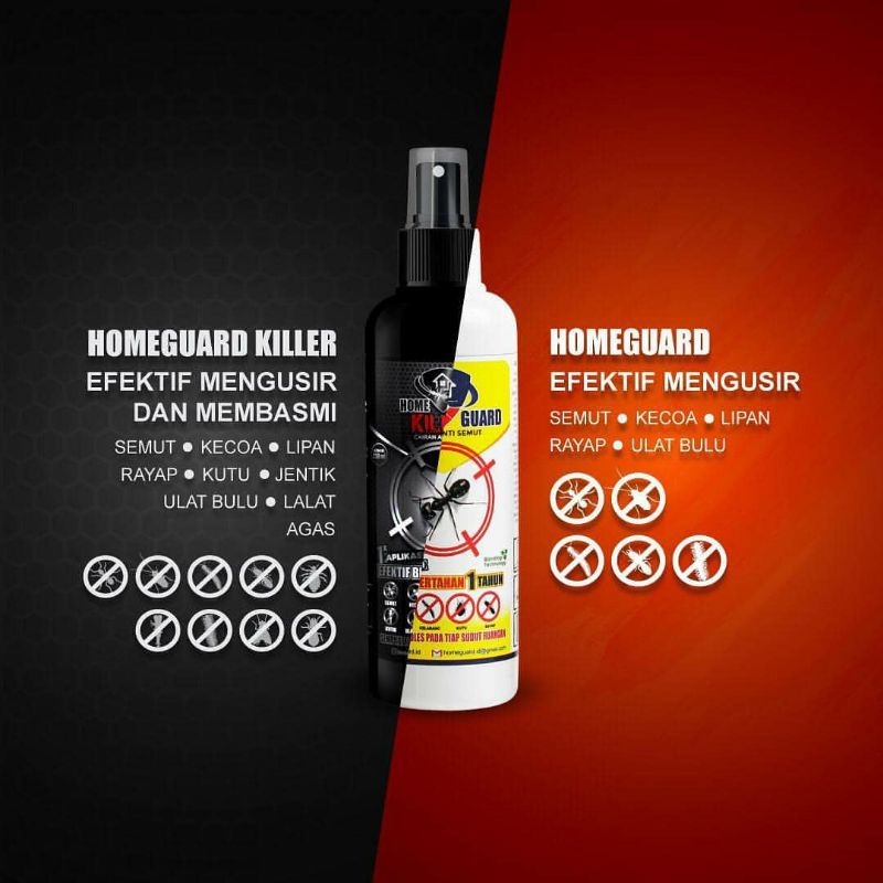 HOME GUARD / cairan obat pembasmi serangga semut kecoak rayap ulat lalat / HOMEGUARD KILLER