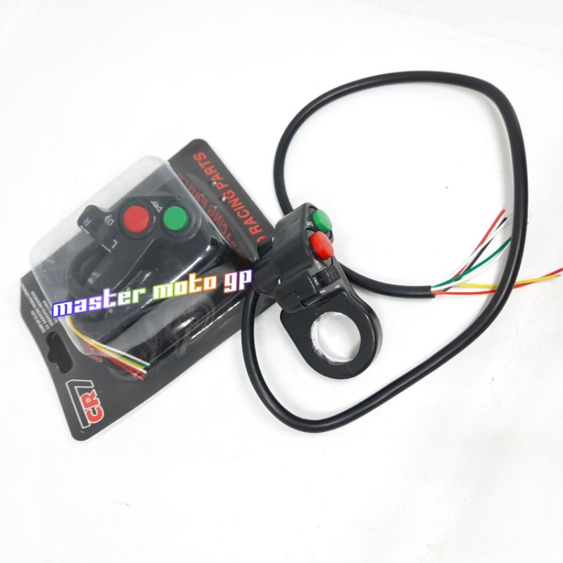 Saklar kiri Motor 3 Tombol Universal  Fungsi klakson plus lampu plus sen Model Domino Saklar kiri Italy 3 tombol Klakson Dim Sen Universal motor