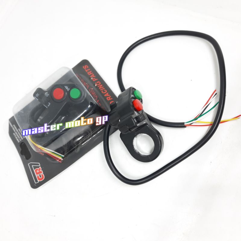 Saklar kiri Motor 3 Tombol Universal  Fungsi klakson plus lampu plus sen Model Domino Saklar kiri Italy 3 tombol Klakson Dim Sen Universal motor