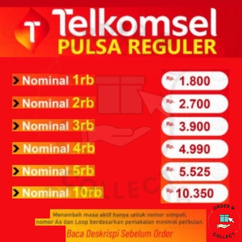 Pulsa Telkomsel Murah Simpati As Loop Nominal 1rb 2rb 3rb 4rb 5rb 10rb Proses Cepat