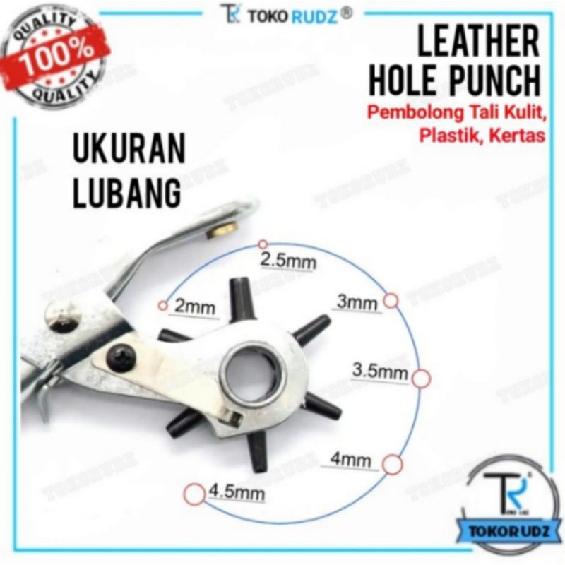 Tang Pembolong Ikat Pinggang Sabuk Kertas Plastik Leather Hole Punch