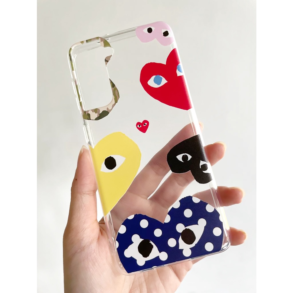 Casing Heart Lucu Couple Keren Hype Iphone 13 pro max Samsung s22 s21 ultra a22 a51 a71 a50 a30s a20 a10 Oppo Vivo Xiaomi ALL TYPE