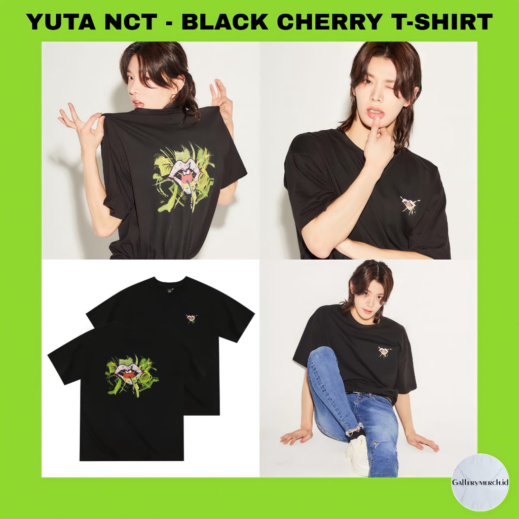 [READY STOCK] YUTA NCT - BLACK CHERRY T-SHIRT
