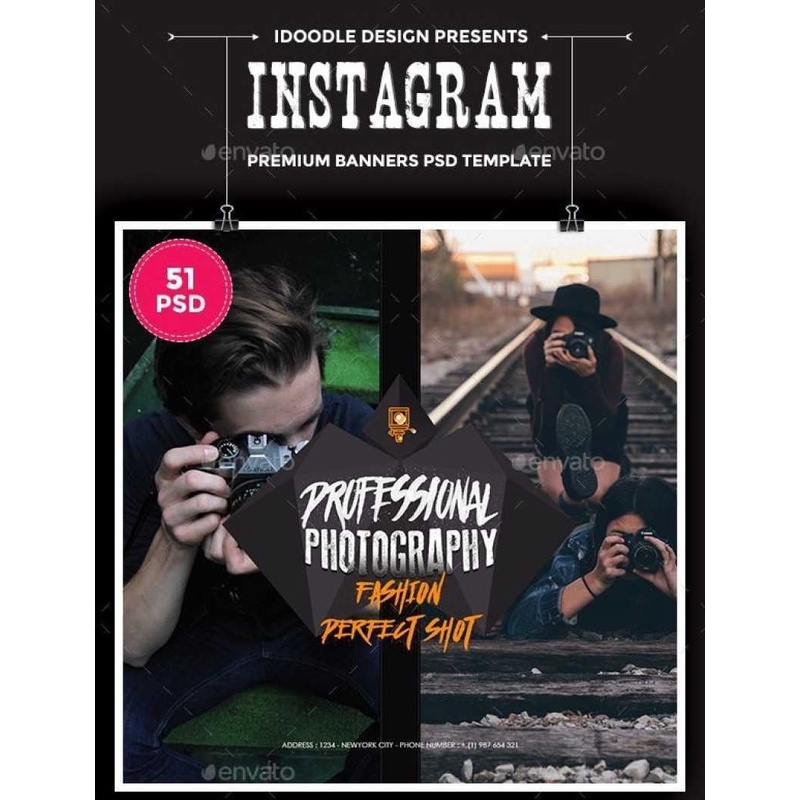 Bundle Photography Instagram 51 Psd 03 Sets