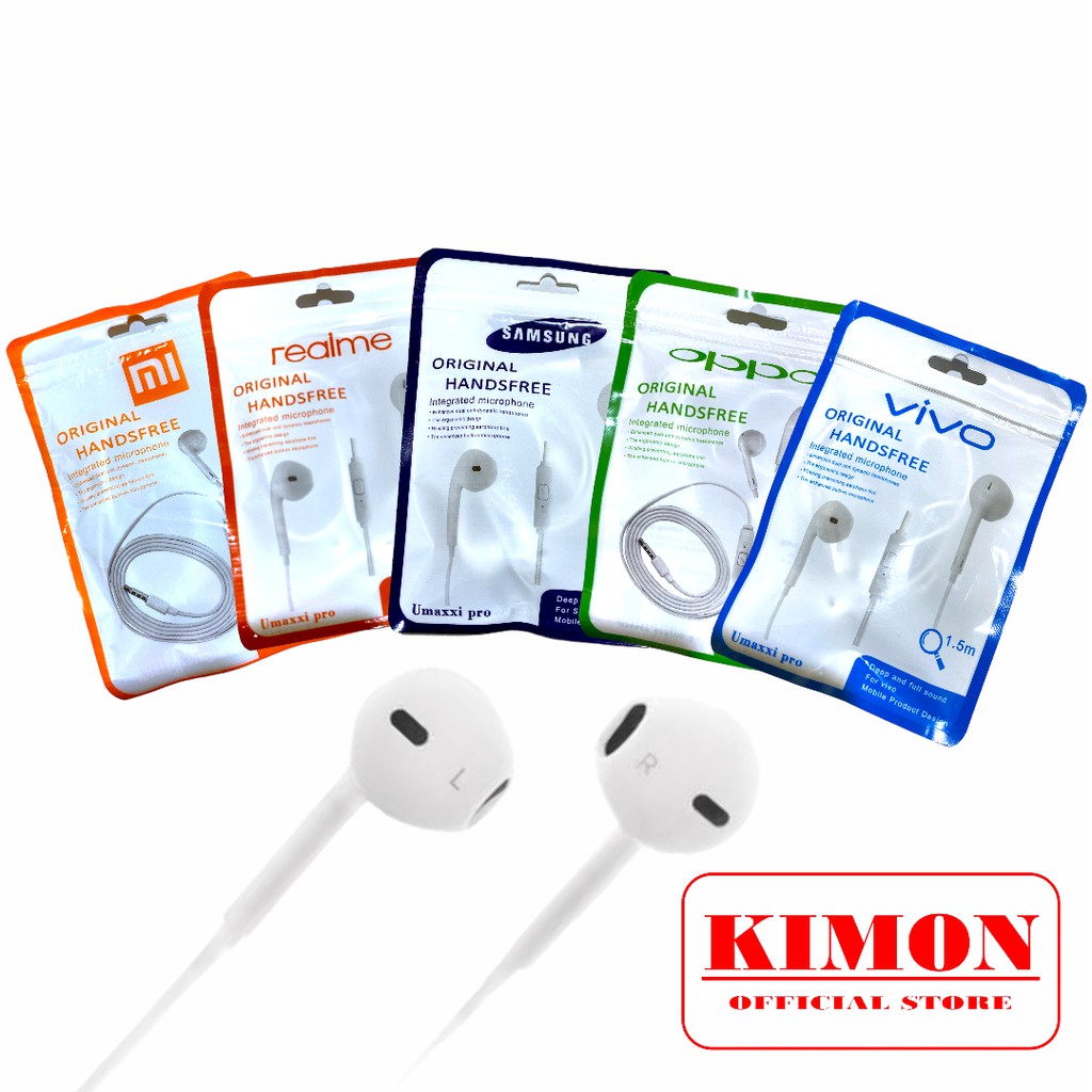 HANDSFREE BRANDED R99 EARPHONE HF BRAND MICROPHONE HEADSET HEADPHONE