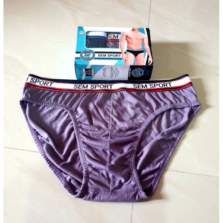 CELANA DALAM PRIA SEM SPORT.921 SUPER SOFT COOL AND COMFORT 1B0X ISI 3PCS M,L,XL,XXL