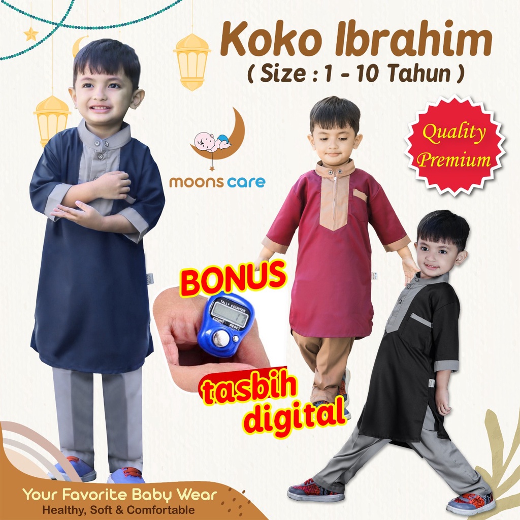 SETELAN BAJU KOKO ANAK LAKI MUSLIM TURKI USIA 1-10 TAHUN GAMIS ANAK COWOK Koko Turki