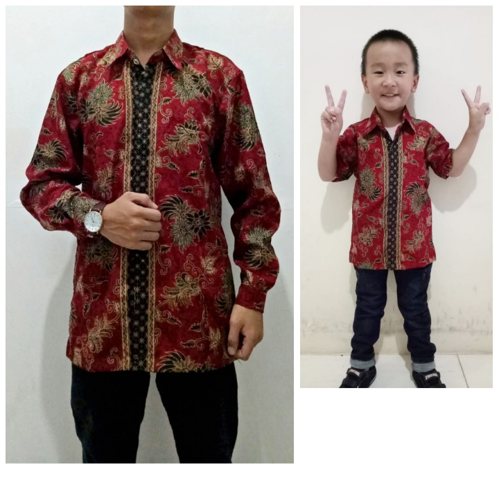 SB Collection Couple Dadboy Raditya Atasan Kemeja Batik Modern Anak Dan Ayah Pria